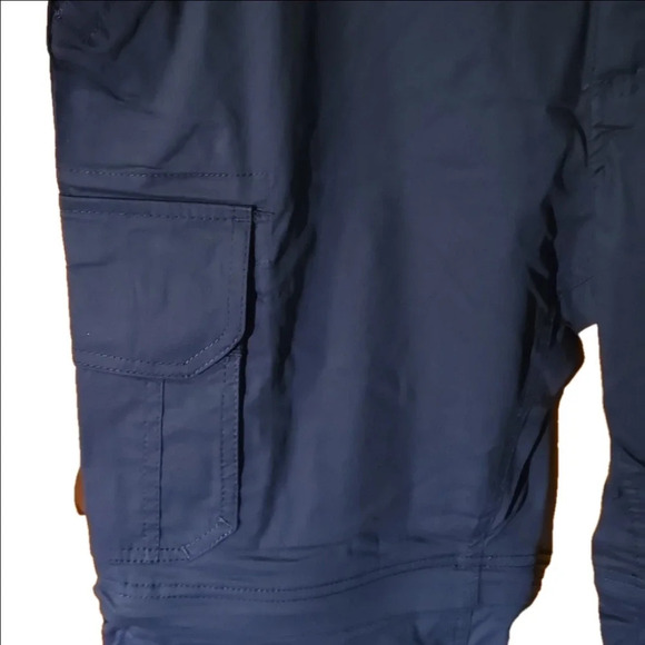 B.C. Clothing Co. Men's Navy Blue Belted Convertible Cargo Pants Mx30 - Picture 6 of 14